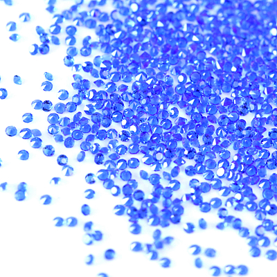 Wholesale 1.1mm Sapphire Mini Pixie Dust para uñas