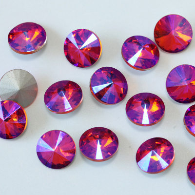 Piedras redondas de cristal de alta calidad Rivoli Point Volver para ropa