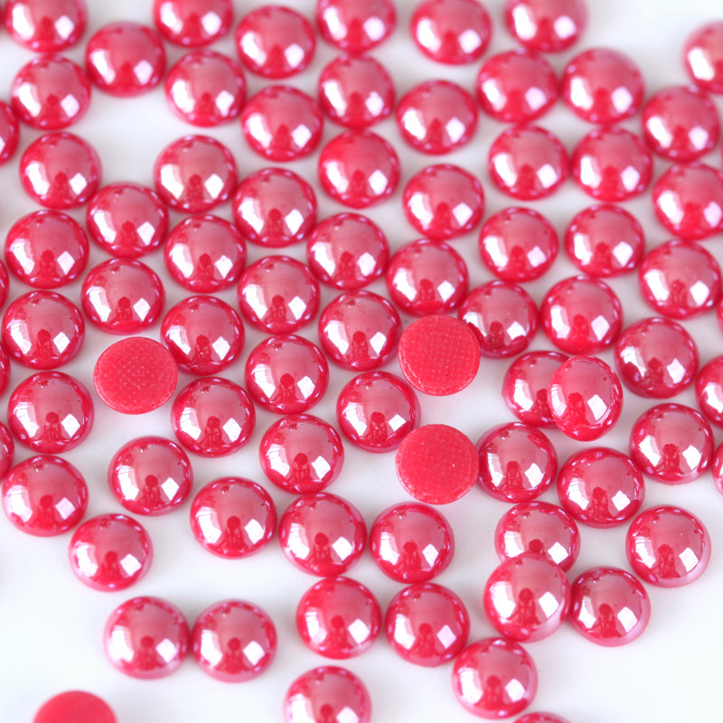 Fábrica de fabricación de 2 mm a 10 mm de color rojo perla cerámica China para los últimos diseños de camisas para mujeres